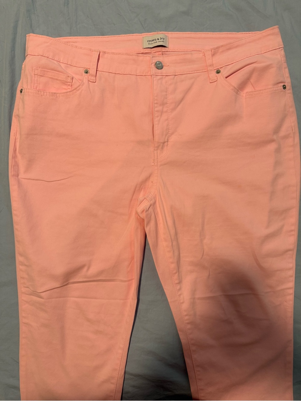 crown & ivy Pink high-rise Skinny Jeans size 16w
